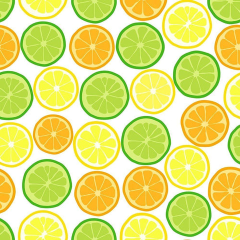 Citrus on White White Modern Wood Framed Art Print with Double Matting by Lavoie, Tina