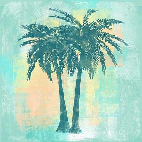 Tropicalifornia II Black Modern Wood Framed Art Print with Double Matting by Lavoie, Tina