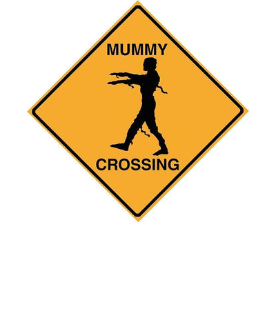 Mummy Crossing Tee Black Ornate Wood Framed Art Print with Double Matting by Lavoie, Tina