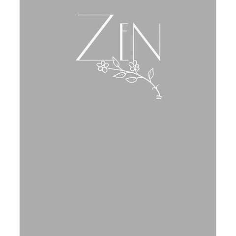 Zen tee Gold Ornate Wood Framed Art Print with Double Matting by Lavoie, Tina