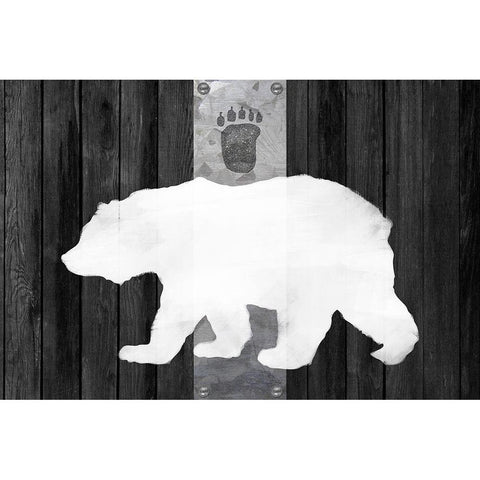 Oso Blanco Lodge White Modern Wood Framed Art Print by Lavoie, Tina