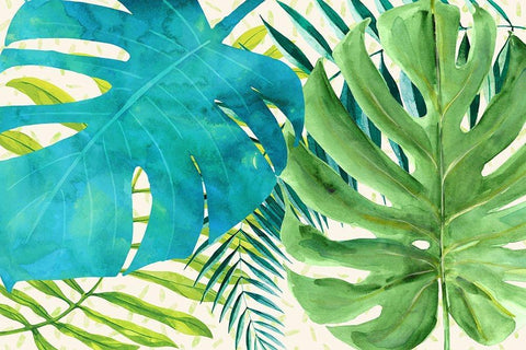 Rainforest Canopy White Modern Wood Framed Art Print with Double Matting by Lavoie, Tina