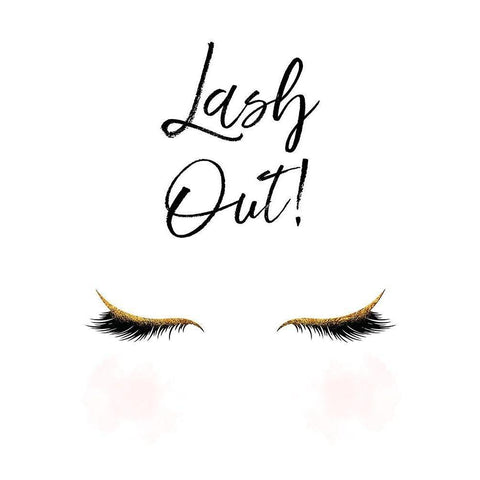 Lash Out Black Modern Wood Framed Art Print with Double Matting by Lavoie, Tina
