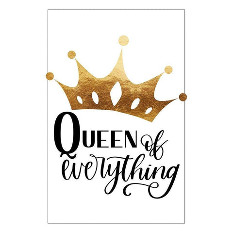 Queen of everything Gold Ornate Wood Framed Art Print with Double Matting by Lavoie, Tina