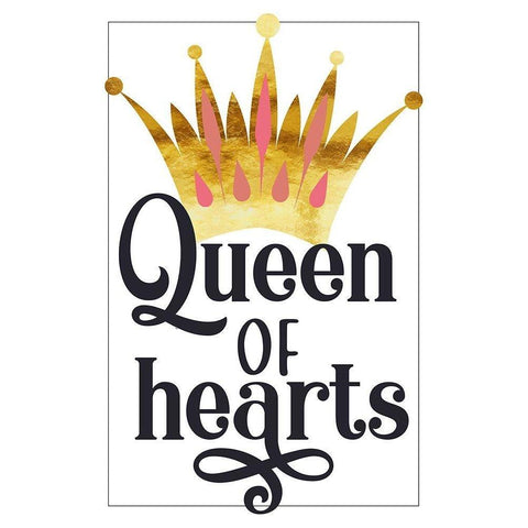 Queen of Hearts Black Modern Wood Framed Art Print with Double Matting by Lavoie, Tina