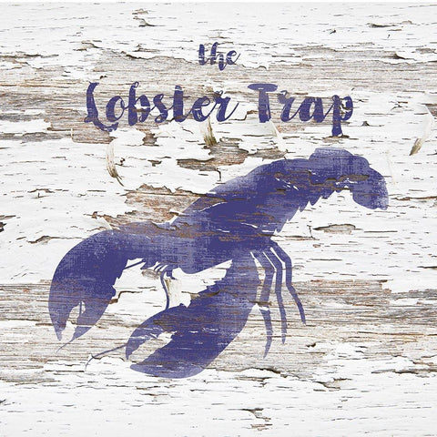 The Lobster Trap White Modern Wood Framed Art Print by Lavoie, Tina