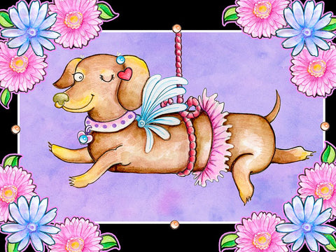 A Lot a Love White Modern Wood Framed Art Print with Double Matting by Wade, Valarie