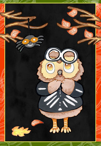 I Spy a Spider Black Ornate Wood Framed Art Print with Double Matting by Wade, Valarie