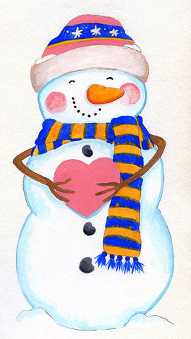 Blue And Orange Striped White Modern Wood Framed Art Print with Double Matting by Wade, Valarie