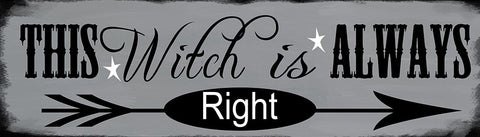 This Witch Is Black Modern Wood Framed Art Print by Wade, Valarie