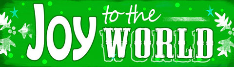 Joy to the world Black Modern Wood Framed Art Print by Wade, Valarie