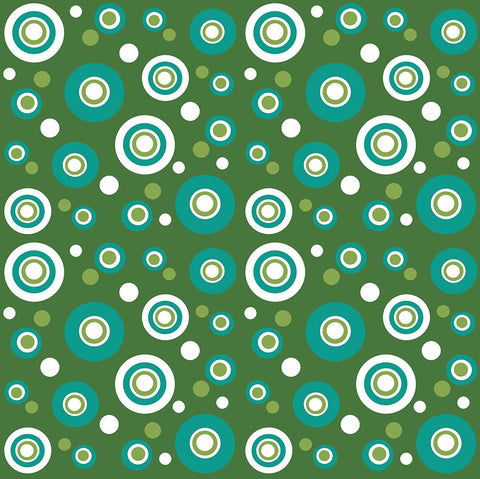Dots 1 Black Ornate Wood Framed Art Print with Double Matting by Wade, Valarie
