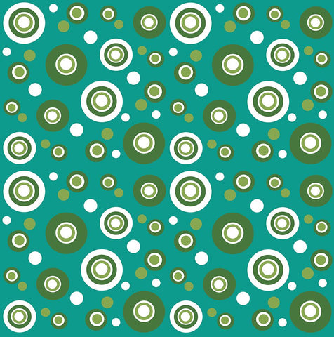 Dots 4 White Modern Wood Framed Art Print with Double Matting by Wade, Valarie
