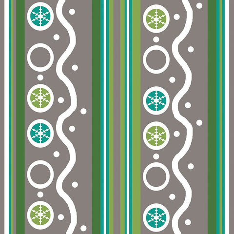 Ice Blue Circles 2 Black Ornate Wood Framed Art Print with Double Matting by Wade, Valarie
