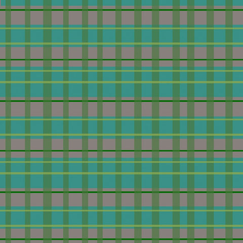 Version 3 Plaid White Modern Wood Framed Art Print with Double Matting by Wade, Valarie