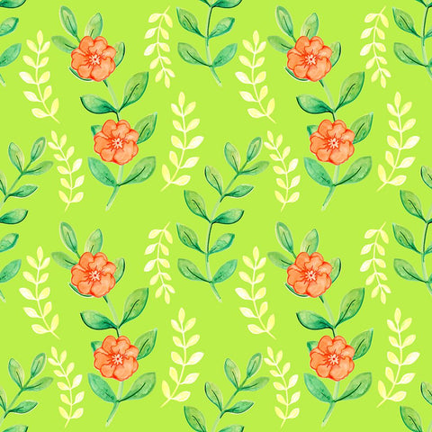 Stem And Flower Pattern Black Modern Wood Framed Art Print by Wade, Valarie