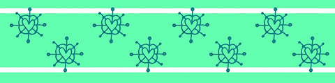 Heart Flakes Black Ornate Wood Framed Art Print with Double Matting by Wade, Valarie