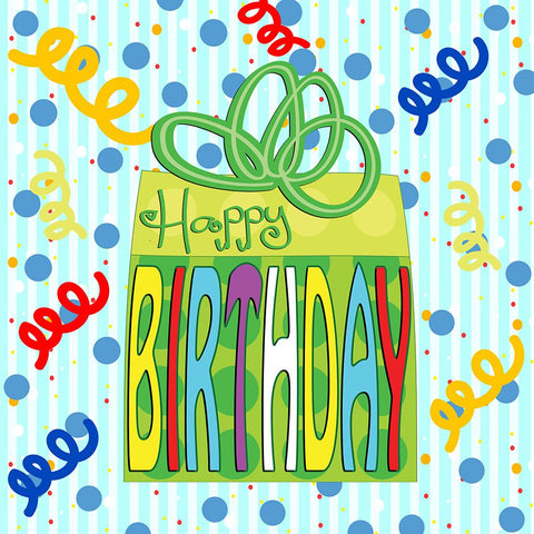 Birthday Gift White Modern Wood Framed Art Print with Double Matting by Wade, Valarie