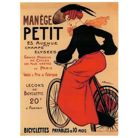 Manege Petit Black Modern Wood Framed Art Print by Vintage Apple Collection