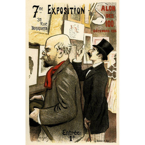 Artgallery Exposition Black Modern Wood Framed Art Print by Vintage Apple Collection