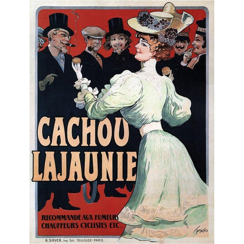 Cachou Lajaunie Confection White Modern Wood Framed Art Print by Vintage Apple Collection