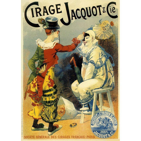 Cirage Jacquot Archival White Modern Wood Framed Art Print by Vintage Apple Collection