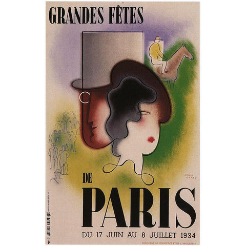 Greatfeasts Of Paris White Modern Wood Framed Art Print by Vintage Apple Collection