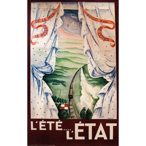 Lete Letat White Modern Wood Framed Art Print by Vintage Apple Collection