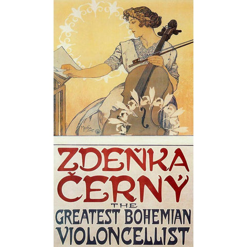 Zdneka cerny Archival White Modern Wood Framed Art Print by Vintage Apple Collection