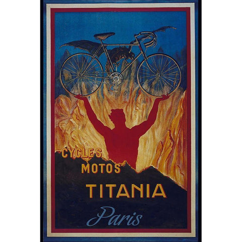 Bike 15 White Modern Wood Framed Art Print by Vintage Apple Collection