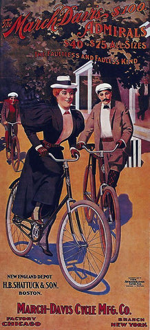 Bike 58 Black Ornate Wood Framed Art Print with Double Matting by Vintage Apple Collection