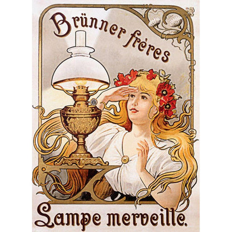 Brunner White Modern Wood Framed Art Print by Vintage Apple Collection