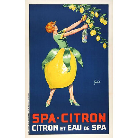 Spa Citron Gold Ornate Wood Framed Art Print with Double Matting by Vintage Apple Collection