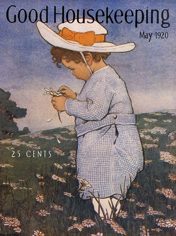 Good Housekeeping IV Black Ornate Wood Framed Art Print with Double Matting by Vintage Apple Collection