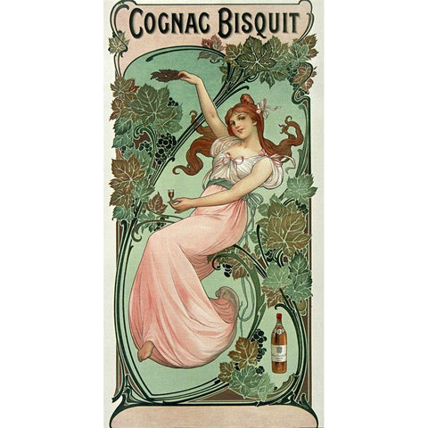 Cognac Biscuit Black Modern Wood Framed Art Print with Double Matting by Vintage Apple Collection