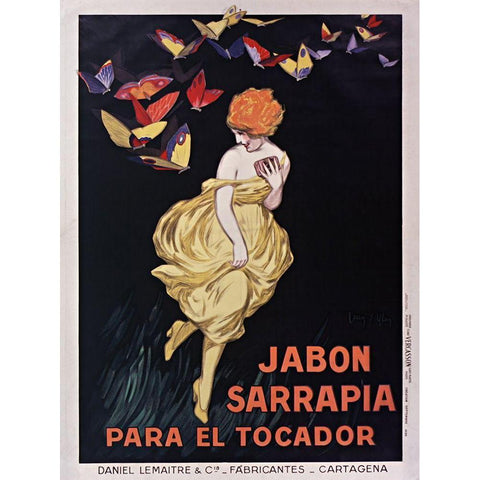 Jabon Sarrapia White Modern Wood Framed Art Print by Vintage Apple Collection