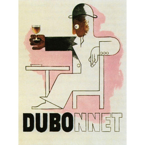 Dubonnet Black Modern Wood Framed Art Print by Vintage Apple Collection