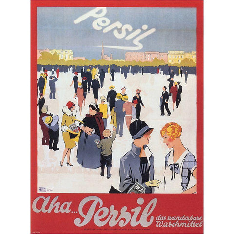 Persil Black Modern Wood Framed Art Print by Vintage Apple Collection