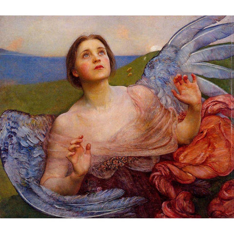 Annies Wynnerton Sense of Sight Black Modern Wood Framed Art Print with Double Matting by Vintage Apple Collection