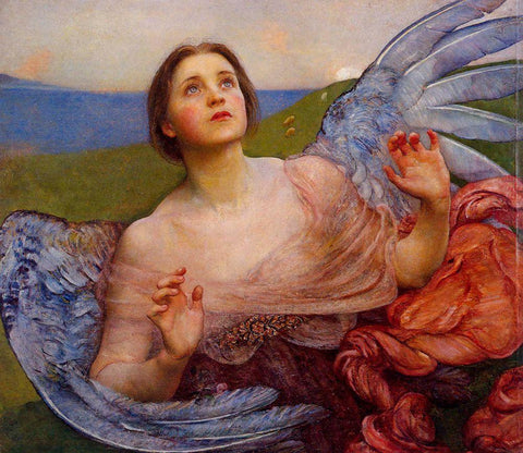 Annies Wynnerton Sense of Sight White Modern Wood Framed Art Print with Double Matting by Vintage Apple Collection