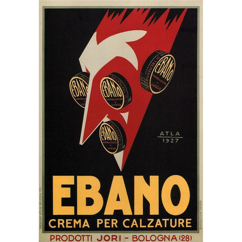 Ebano Black Modern Wood Framed Art Print with Double Matting by Vintage Apple Collection