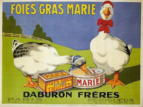 Foiesgrasmarie White Modern Wood Framed Art Print with Double Matting by Vintage Apple Collection