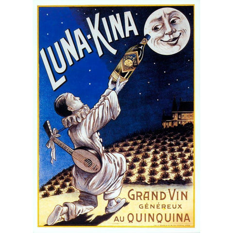 Lunakina White Modern Wood Framed Art Print by Vintage Apple Collection