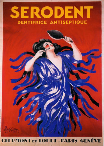 serodent White Modern Wood Framed Art Print with Double Matting by Vintage Apple Collection