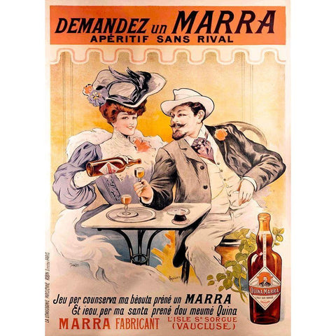 Demandez Marra White Modern Wood Framed Art Print by Vintage Apple Collection