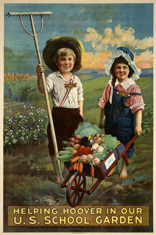 School Garden Black Modern Wood Framed Art Print by Vintage Apple Collection