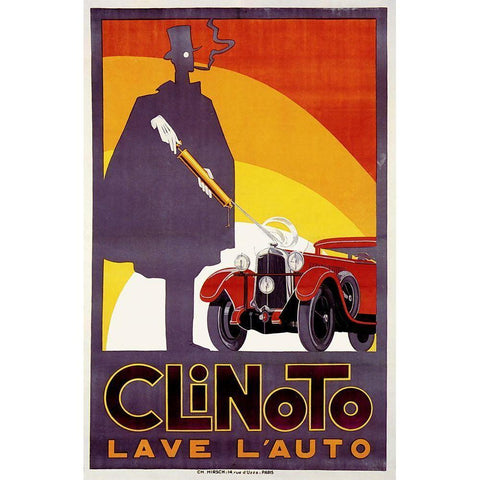 Clinoto Black Modern Wood Framed Art Print with Double Matting by Vintage Apple Collection