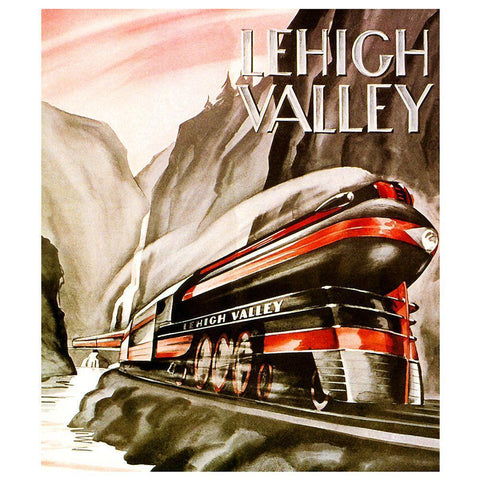 Lehigh Valley Black Modern Wood Framed Art Print with Double Matting by Vintage Apple Collection