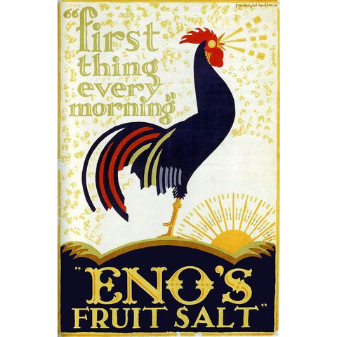 Enos Fruit Salt White Modern Wood Framed Art Print by Vintage Apple Collection