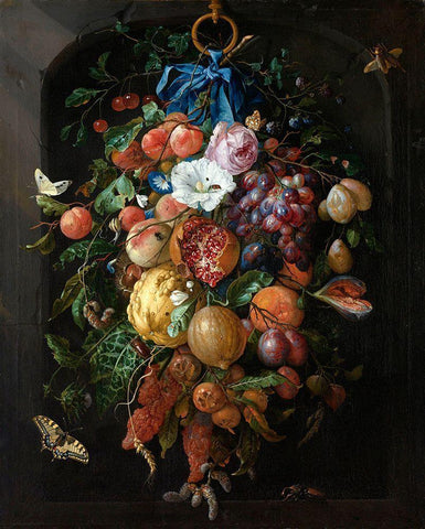 Flowers Ten White Modern Wood Framed Art Print with Double Matting by Vintage Apple Collection